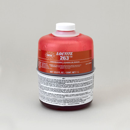 漢高樂(lè )泰 263 Threadlocker厭氧膠 紅色 1升 瓶裝